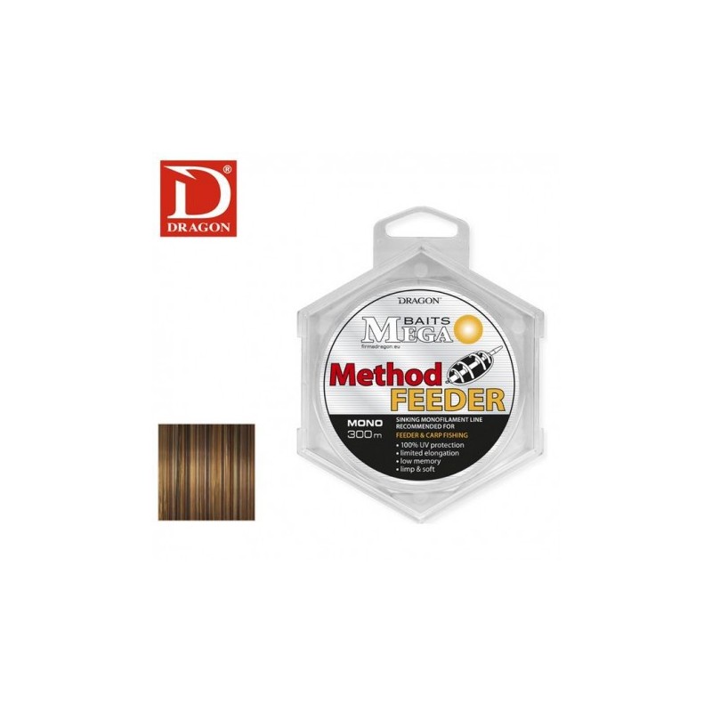 Żyłka Dragon Mega Baits Method Feeder 0,28mm 300m