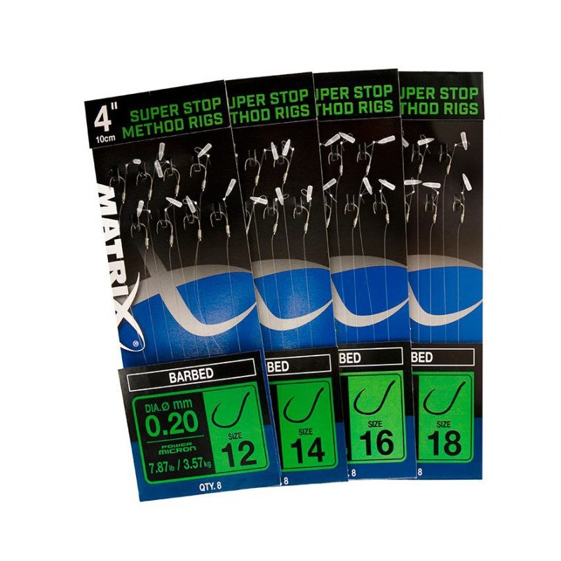 Przypony Matrix 10cm Method Rigs z pushstopem rozmiar 12 0,20mm