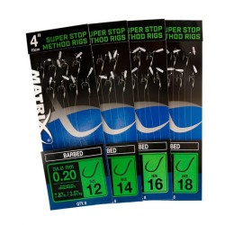 Fox Matrix Przypon z Haczykami 4" Feeder Rigger Method Rigs r.18 8szt(GRR016)