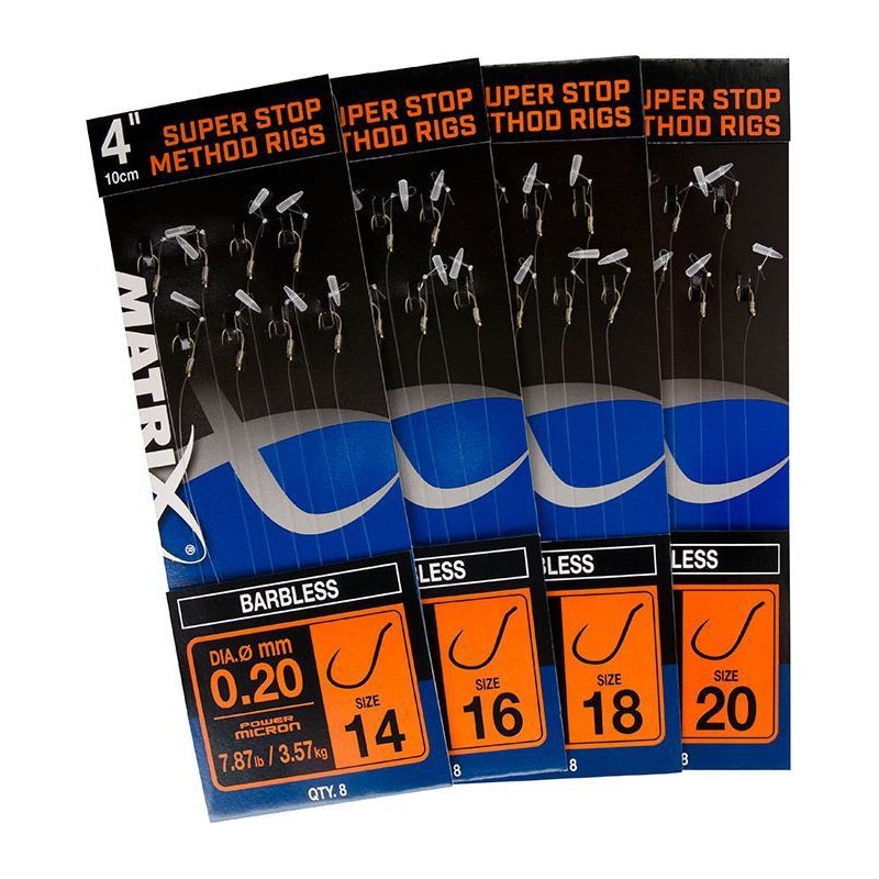 Fox Matrix Przypon z Haczykiem 4" Carp Rigger Method Rigs r.18 8szt GRR011