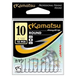 Kamatsu Haczyki ROUND 5115 Oczko Czarny Nikiel roz.4