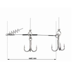 Systemik do zbrojenia dużych gum Dragon 13,5cm 2x3/0 27kg