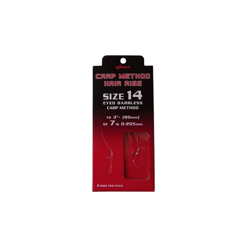 Przypony z włosem Drennan Carp Method No.8