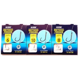 HAKI Z PRZYPONAMI HY-MFC04 na włos, method feeder