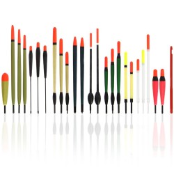 ZESTAW MIESZANYCH spławików w tubie 24szt