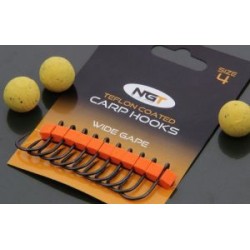 NGT Haczyki Wide Gape Teflon Coated 6 10szt