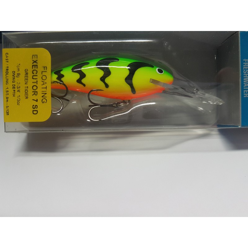 EXECUTOR SUPER DEEP RUNNER 7CM WEIGHT: 9G - DIVING DEPTH: 1.5/3.9M
