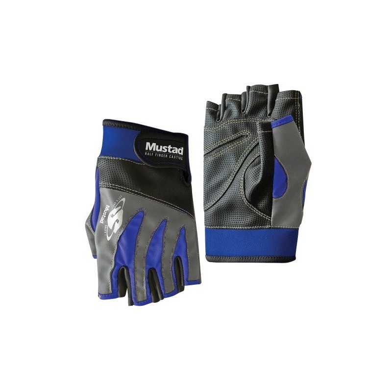 RĘKAWICE MUSTAD HALF FINGER CASTING GLOVES M GL004-M