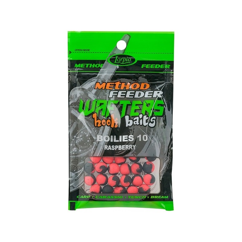 Lorpio Method Feeder Wafters Hook Baits Boilies | Raspberry | 10mm