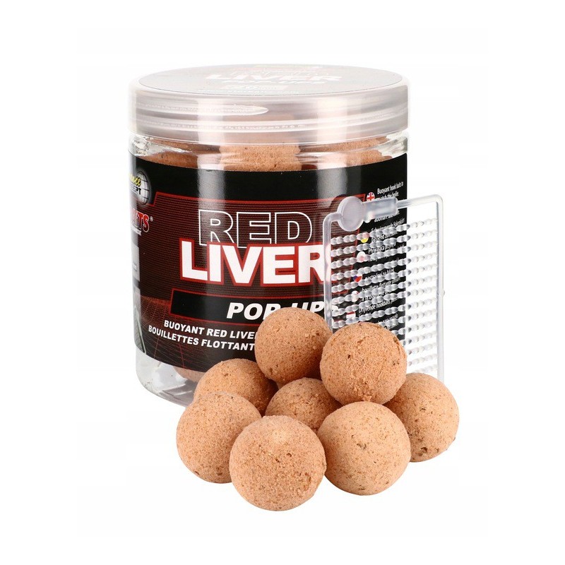 KULKI KARPIOWE POP-UP STARBAITS RED LIVER 20MM