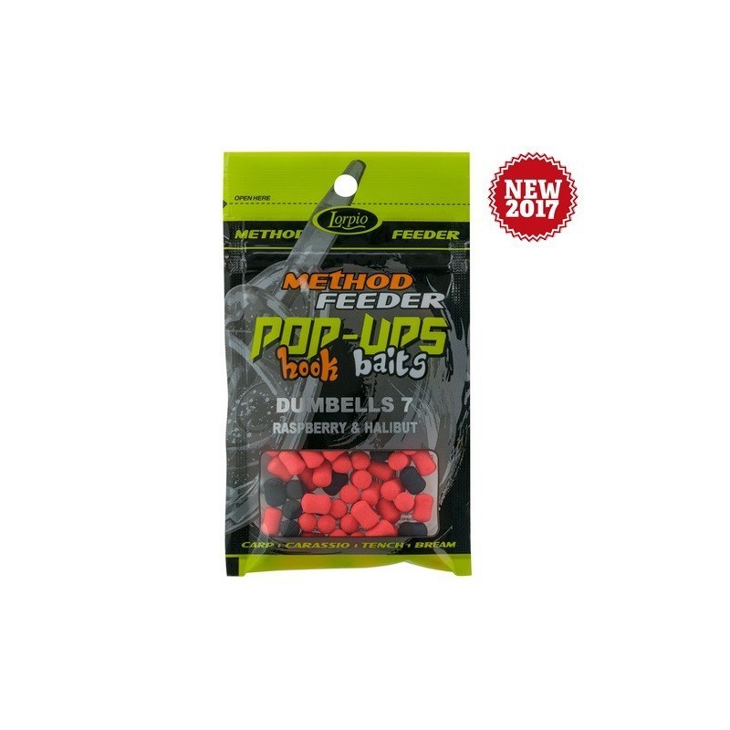 Pop-Ups Hook Baits Dumbells Raspberry & Halibut
