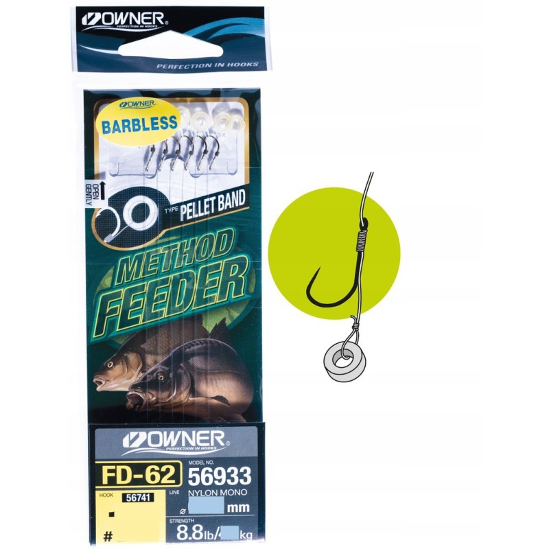 Owner Haczyki Przypon Method Feeder FD-62 gumka 10 HO-FD6210