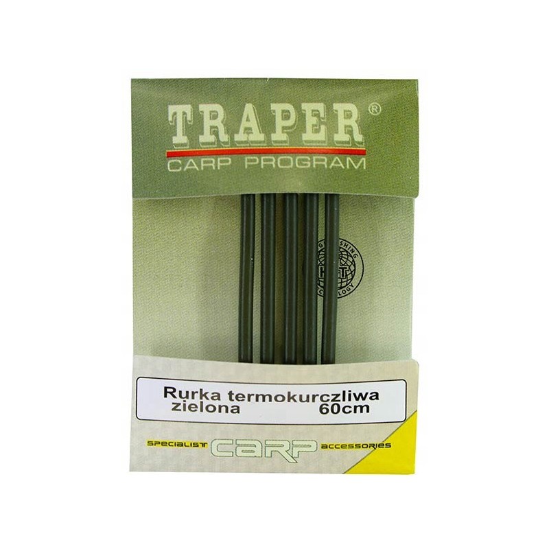 Rurka termokurczliwa zielona 2,5mm Traper 60CM 72118