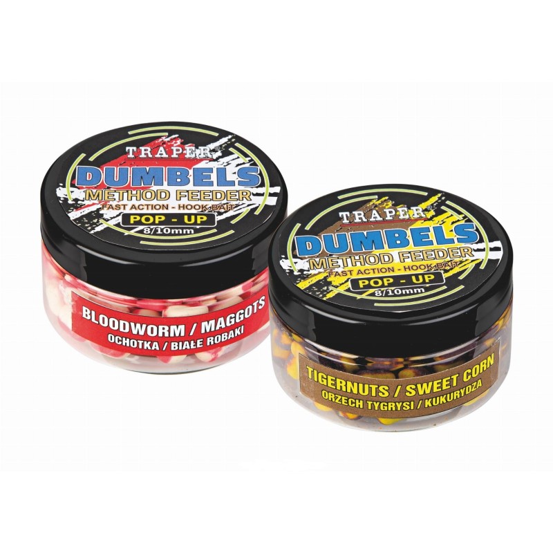 Dumbels Duo Color POP-UP Traper Method Feeder - średnica 8/10mm, 30g WANILIA SCOPEX 04405