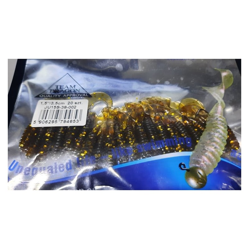 TWISTER JUMPER 1,5"/3,5CM  GOLD GLITTER BROWN DRAGON CHE-JU15S-38-002