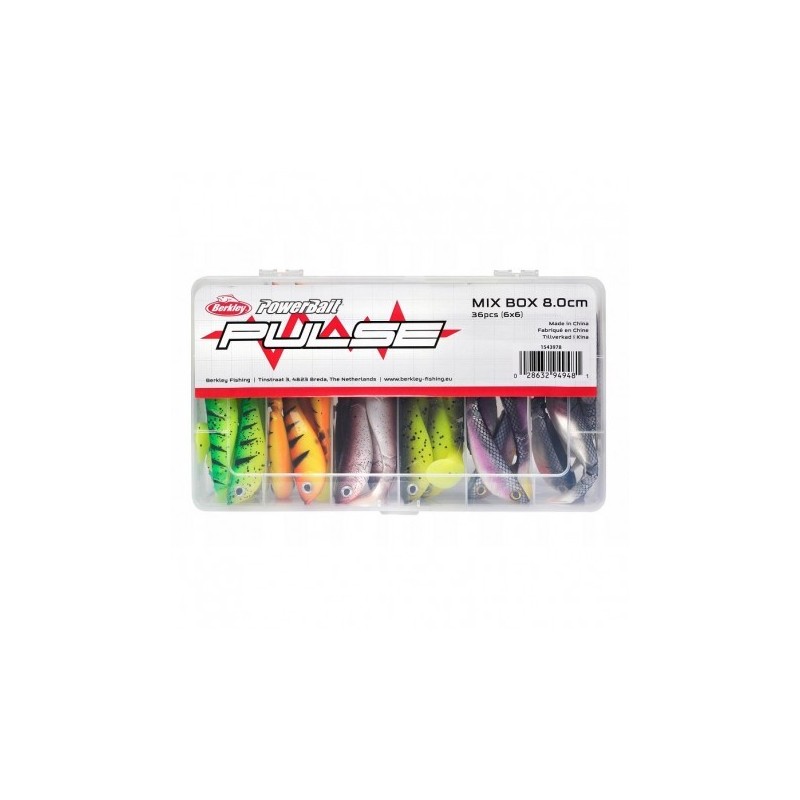 ZESTAW GUM BERKLEY PULSE SHAD MIX BOX 8cm/36szt 1543978 ZESTAW GUM BERKLEY PULSE SHAD MIX BOX 8cm/36szt 1543978