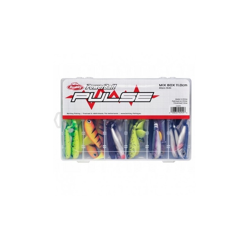 ZESTAW GUM BERKLEY PULSE SHAD MIX BOX 11cm/30szt 1543979