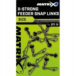MATRIX Krętlik X-Strong Feeder Bead Snap Links 10