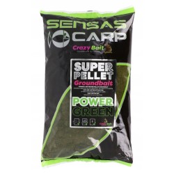 Sensas SUPER PELLET GROUNDBAIT POWER GREEN 1KG