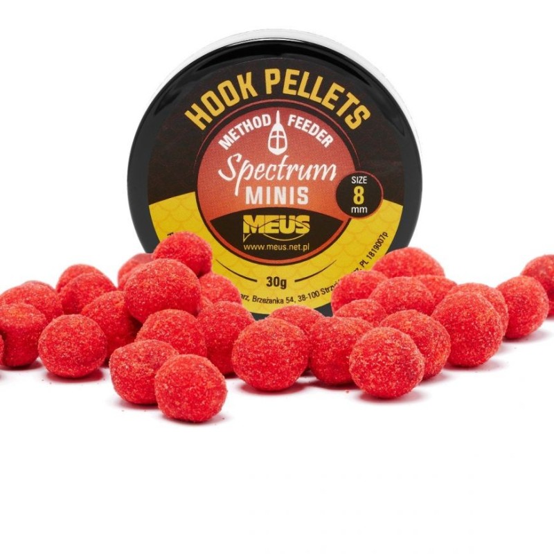 Hook Pellets Spectrum 8mm Truskawka MINIS