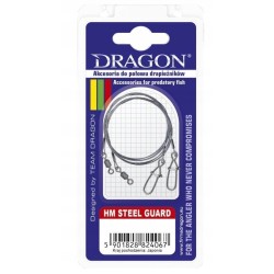 Przypon Dragon HM 7x7 steel guard carbon 30CM 6KG