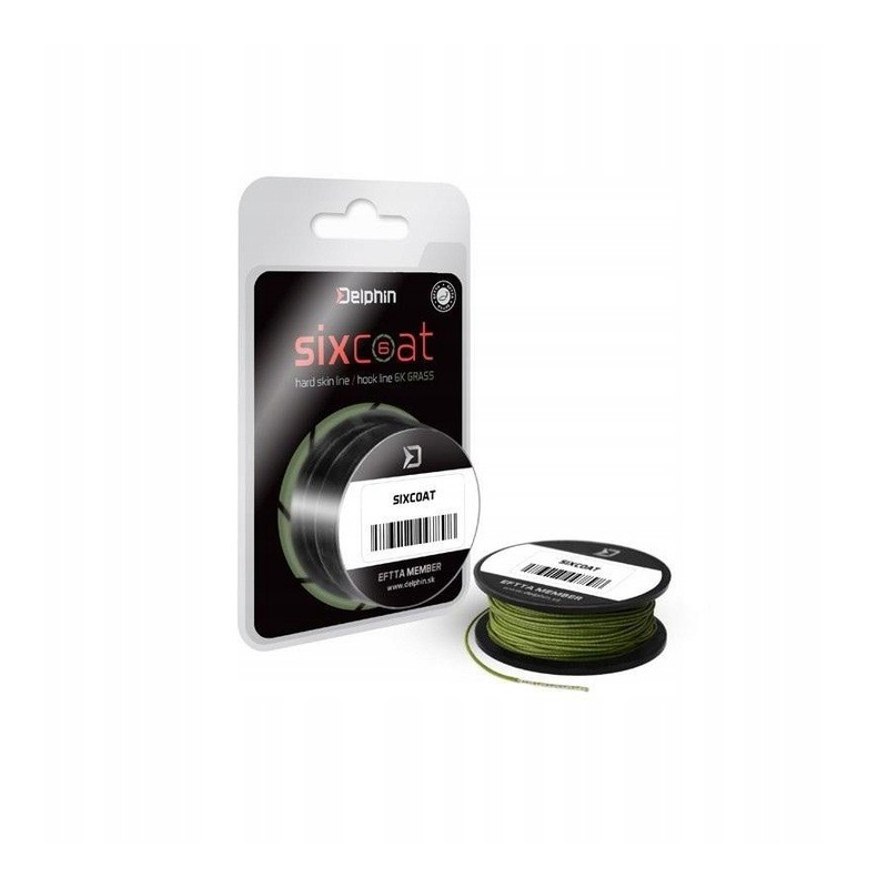 Plecionka Skin Line Delphin SIXCOAT grass 25lbs 13M