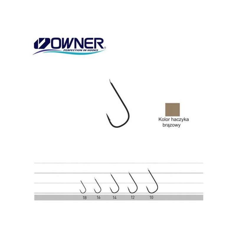 Haczyki z łopatką OWNER 56535/16 - brązowy
