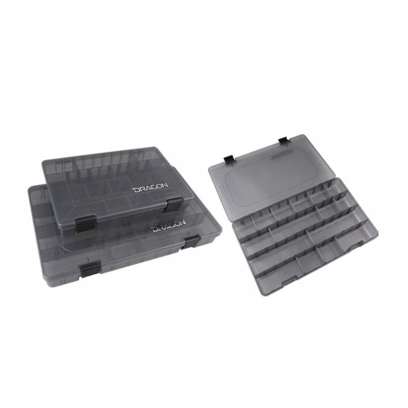 PUDEŁKO wędkarskie na przynęty DRAGON 27x18x4.5cm