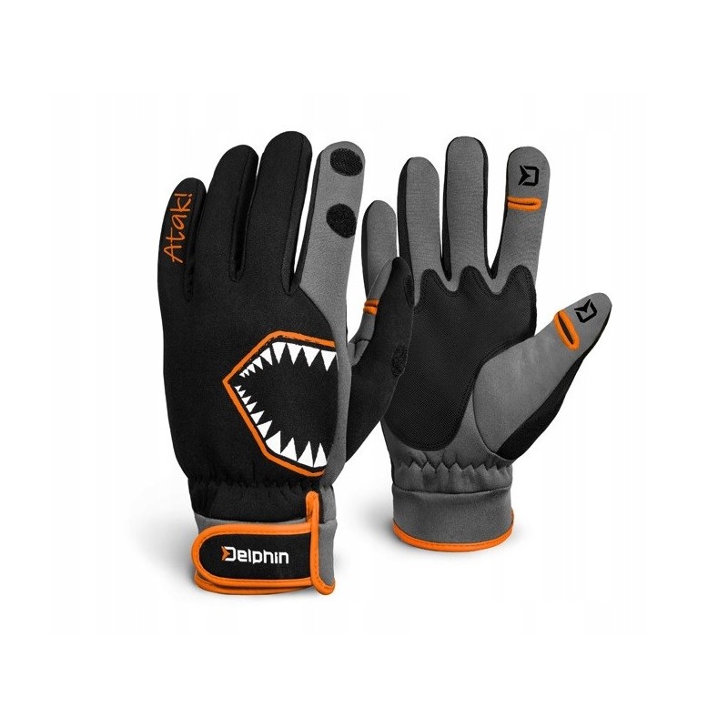 Rękawice WĘDKARSKIE ZIMOWE Delphin Atak Free r. XL