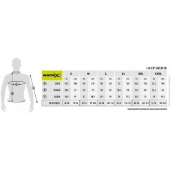 Bluza Matrix Minimal Black Marl 1/4 Zip Sweater S