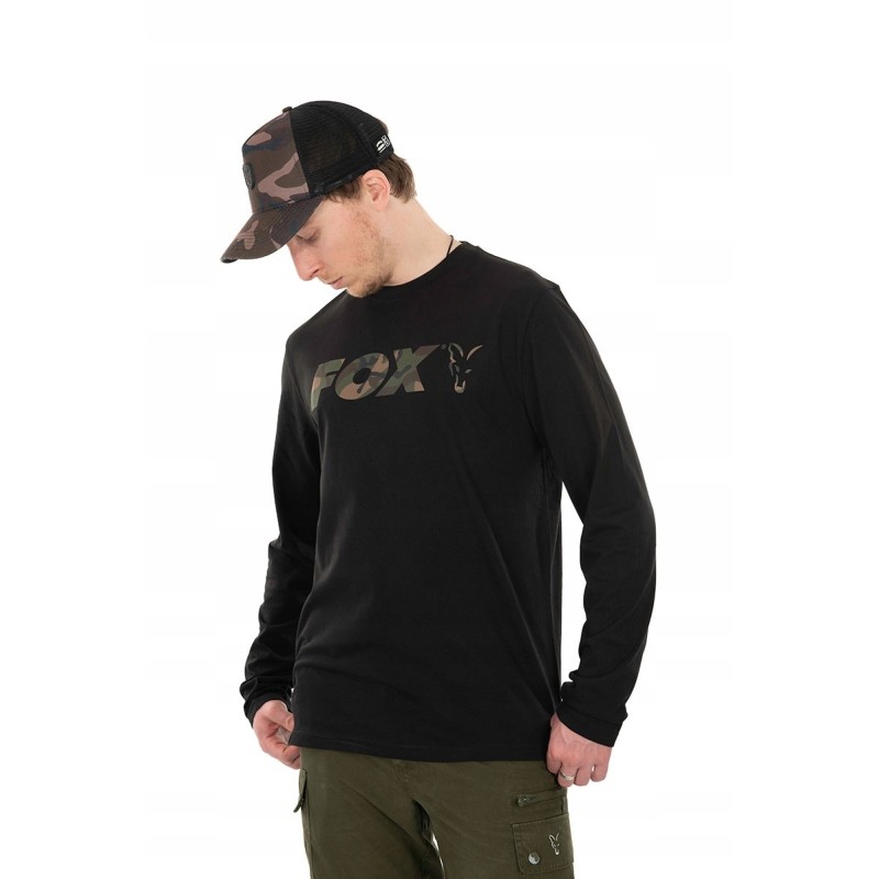Bluza FOX Long Sleeve Black/Camo czarny r. XL CFX118