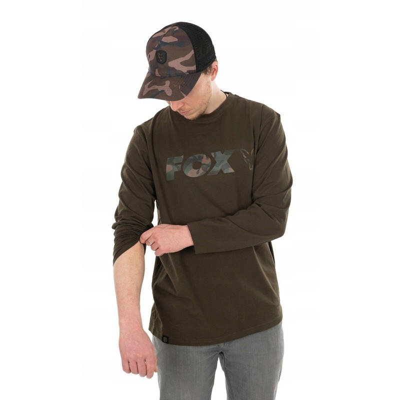 FOX CFX110 Long Sleeve Khaki/Camo T-Shirt rozm. M