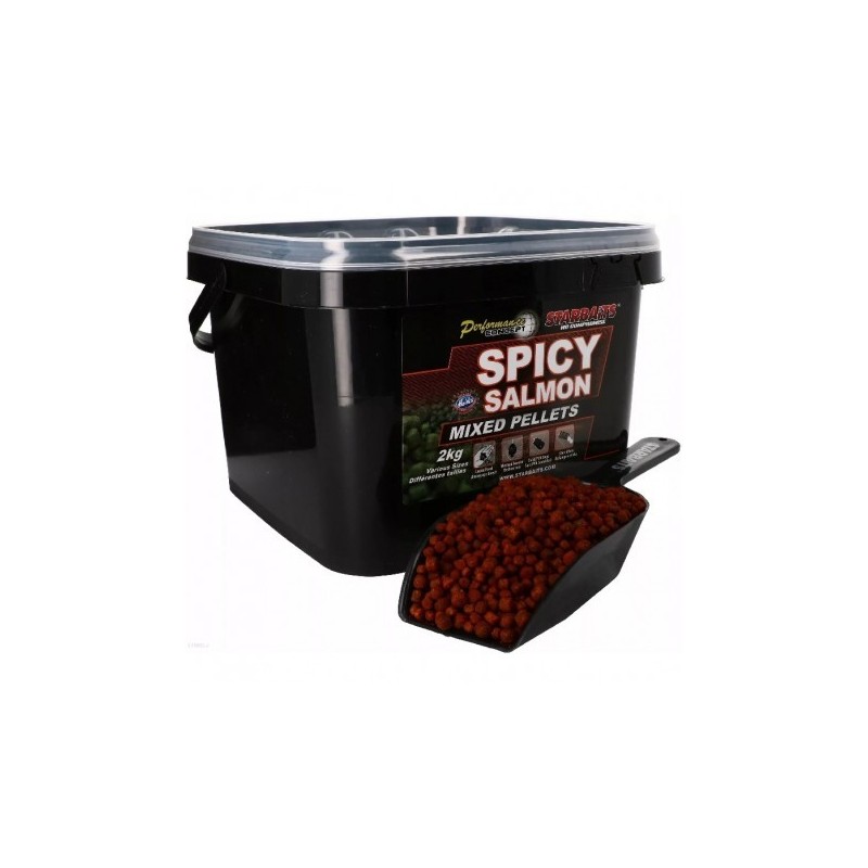 Starbaits SPICY SALMON PELLETS MIXED 2kg 34100