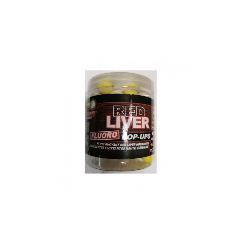 STARBAITS KULKI POP UP RED LIVER FLUO 14MM 80GR 64875