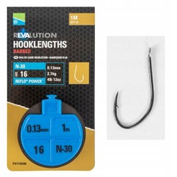 Przypony Preston Revalution N-30 16 /0.13mm 1m 10szT