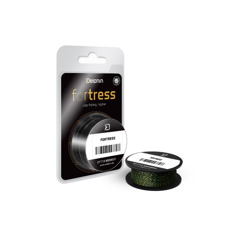 Hookline Delphin FORTRESS 20m / czarno-zielony 35LBS 20M