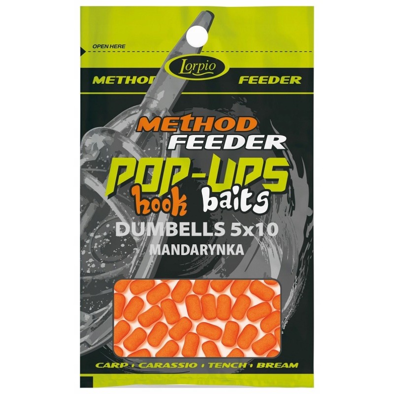 LORPIO PRZYNĘTA POP-UP DUMBELS 5X10 MANDARYNKA 15g